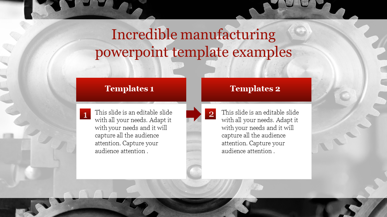 Editable Manufacturing Powerpoint Template Slides - Gambaran