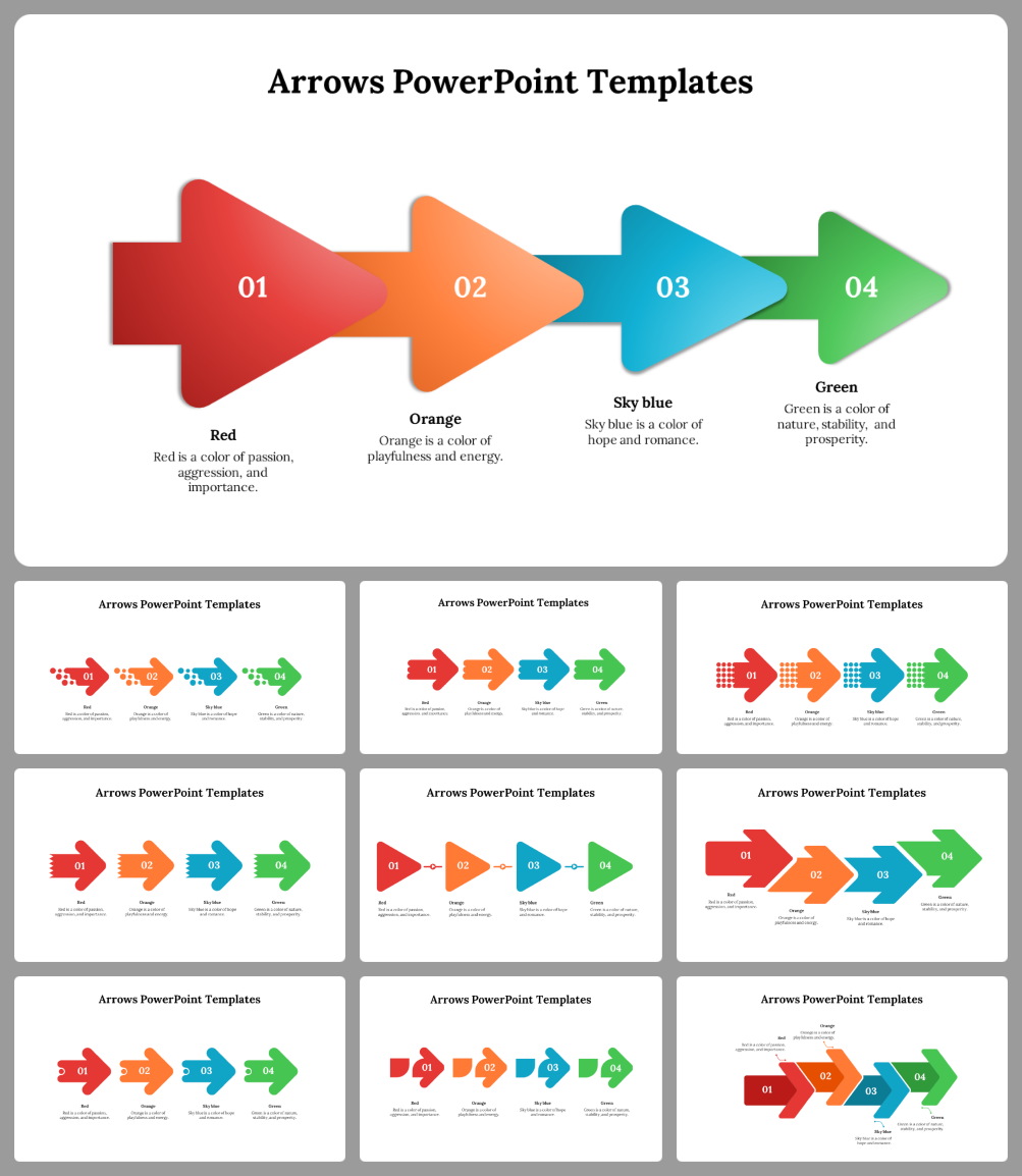 Arrows PowerPoint Presentation and Google Slides Templates