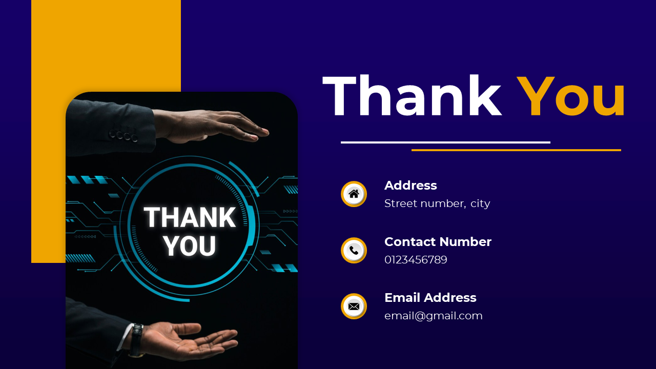 Engaging Thank You PowerPoint And Google Slides Template
