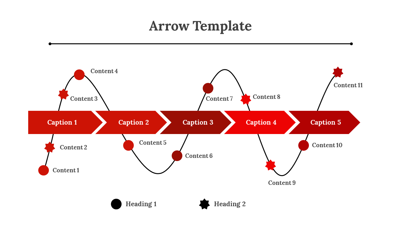 Editable Arrow PPT template and Google slides