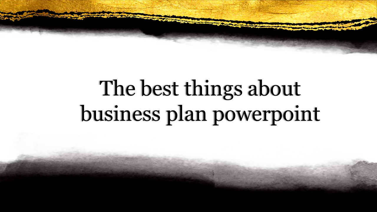 Slide with bold text centered on a white background, bordered by gold at the top and black gradient at the bottom.