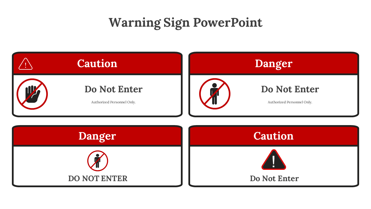 Warning Sign PowerPoint