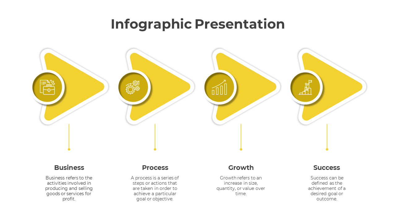 Free - Four Steps Infographic For PowerPoint And Google Slides