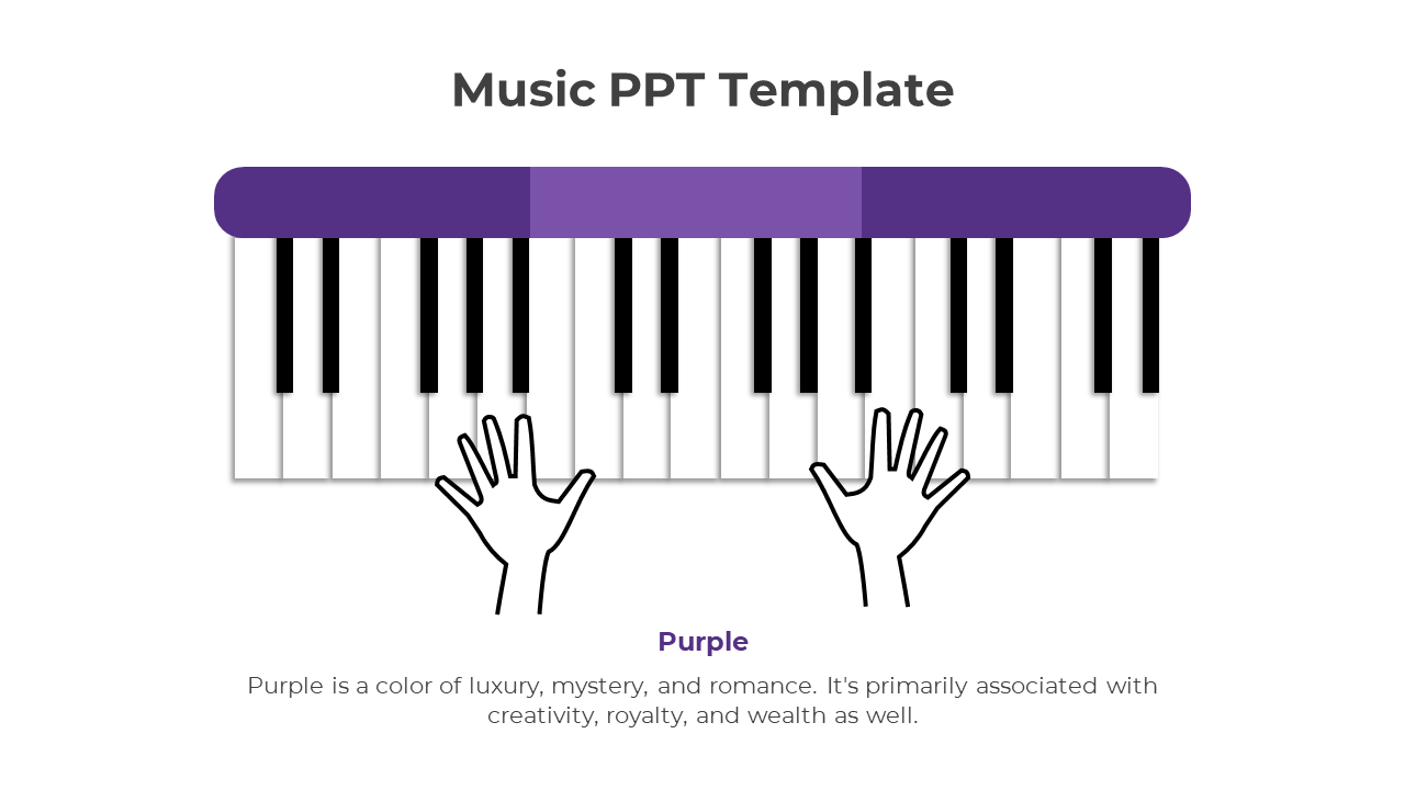 Music PPT Template-Purple