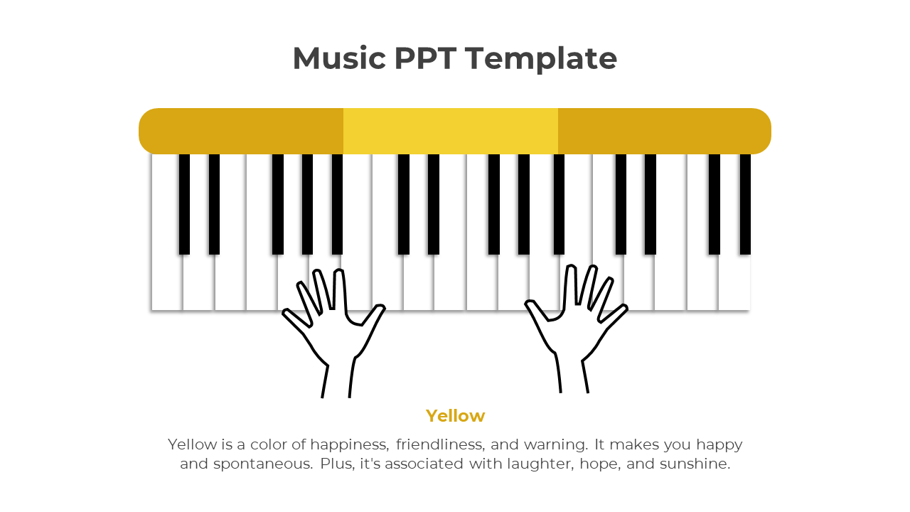Music PPT Template-Yellow