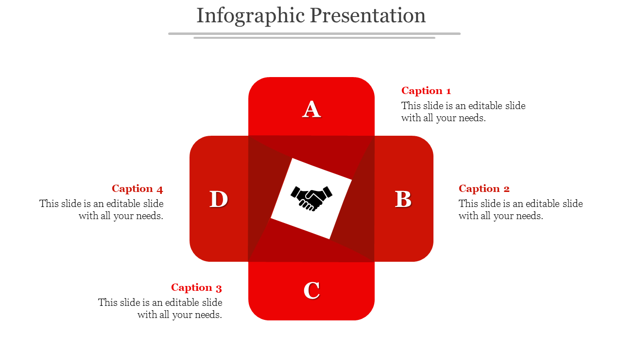 Infographic PPT And Google Slides With Red Color Theme
