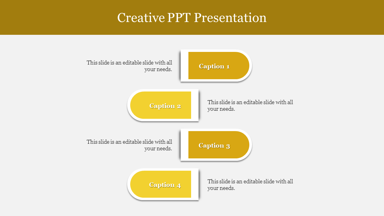 Innovative PPT Template And Google Slides With 4 Nodes