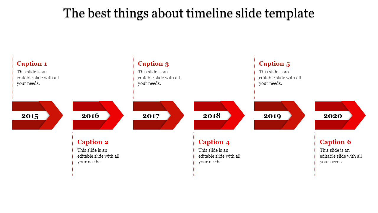 Editable Timeline PowerPoint Template for Flexible Design