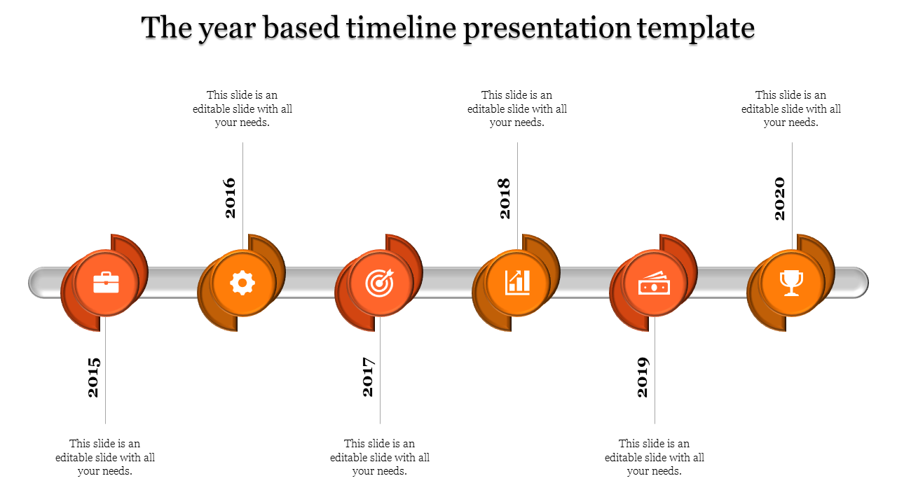 Project plan timeline with six tasks represented by yellow bars across a grid, featuring milestones in January and August.
