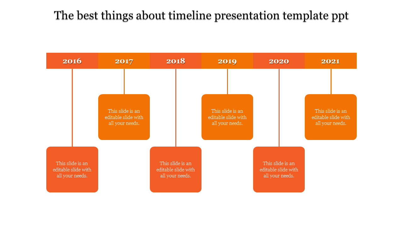 Timeline Design PowerPoint Template for Time Management