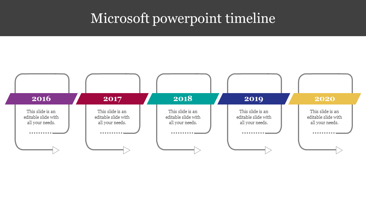 Microsoft PowerPoint Timeline for Clear Project Milestones