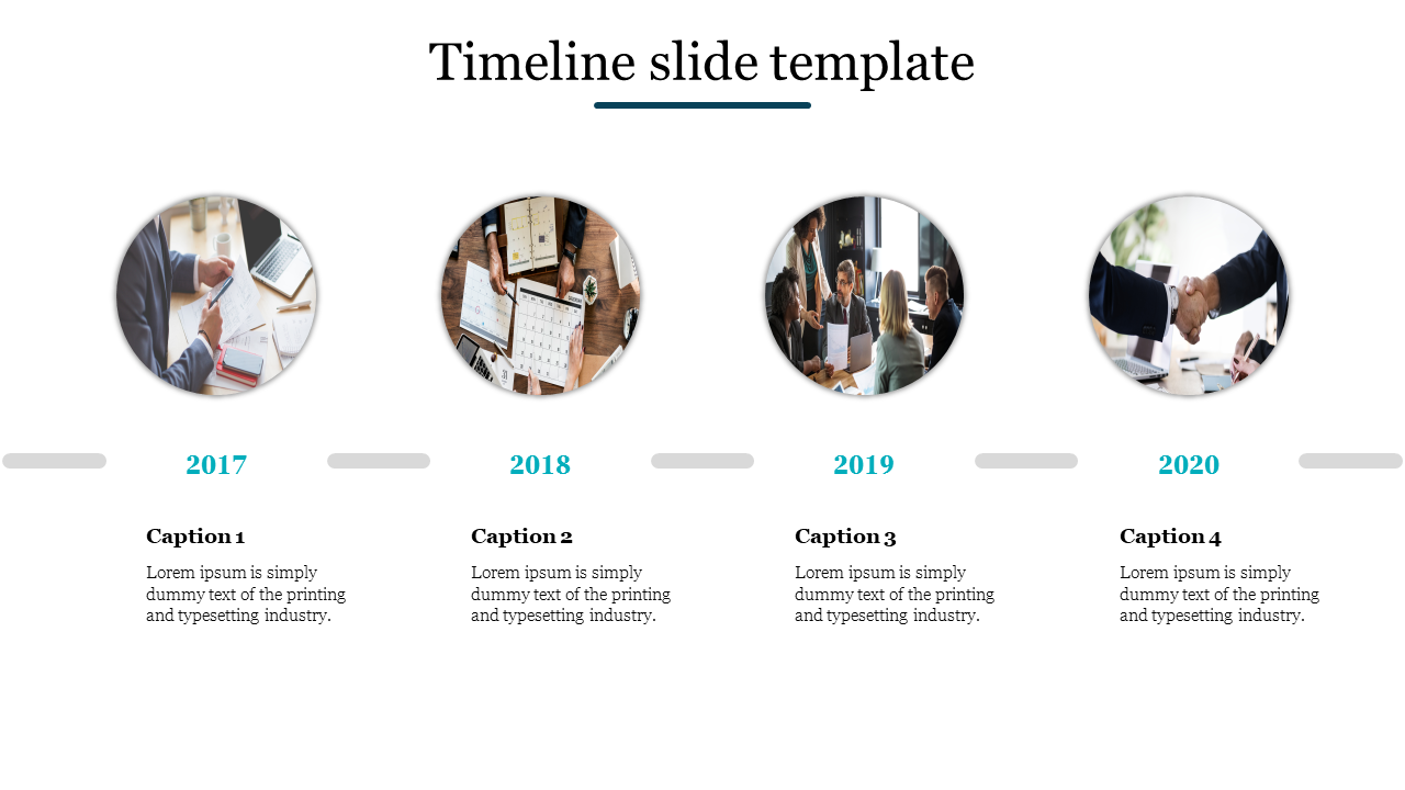 Try Our Timeline PowerPoint Presentation Template Slide 