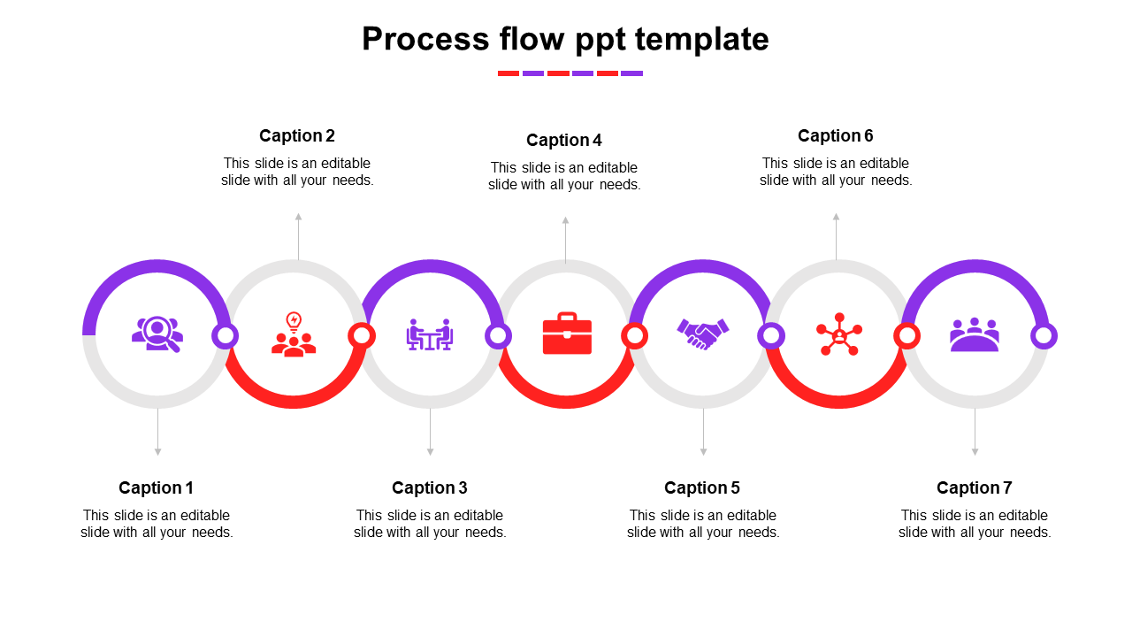 Best Process Flow PPT Template Presentation With Icons