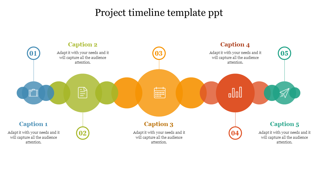 Multinode Project Timeline Template PPT Presentation