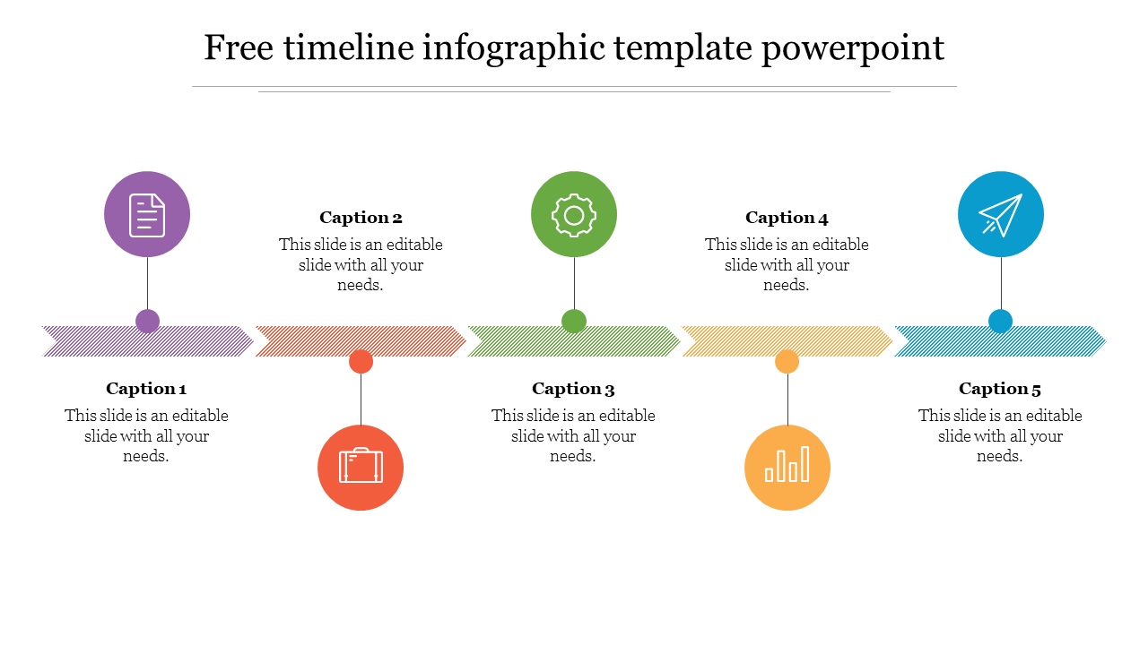 Free Timeline Infographic Template Powerpoint Presentation
