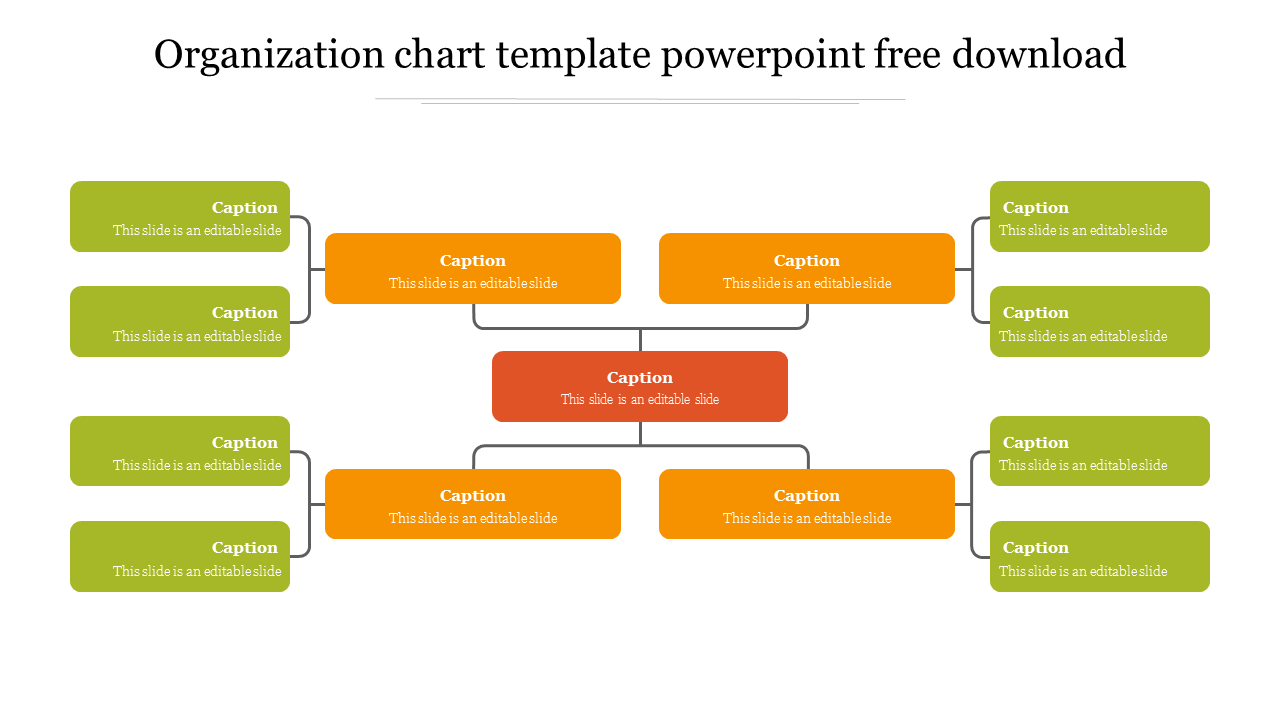 Free - Best Organization Chart Template PowerPoint Free Download