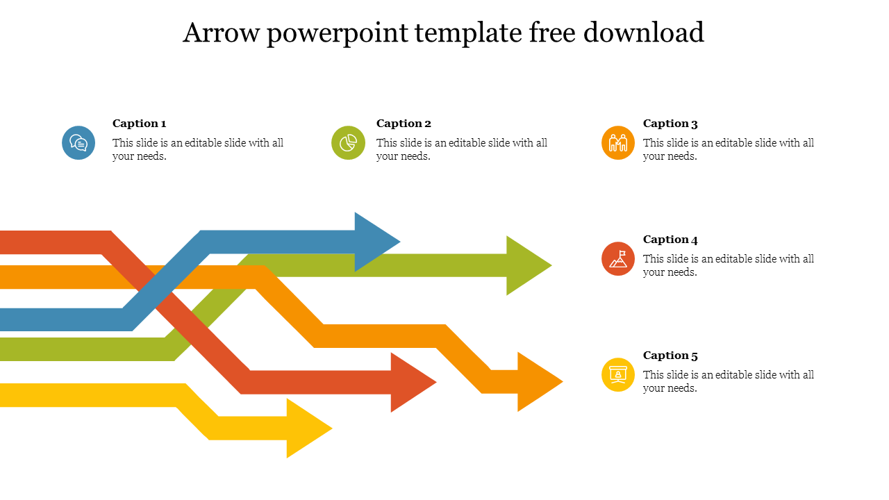 Creative Arrow Powerpoint Template Free Download
