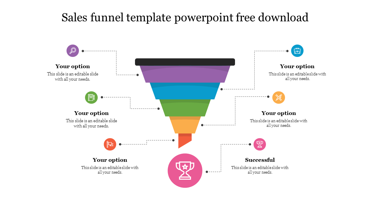Effective Sales Funnel Template PowerPoint Free Download