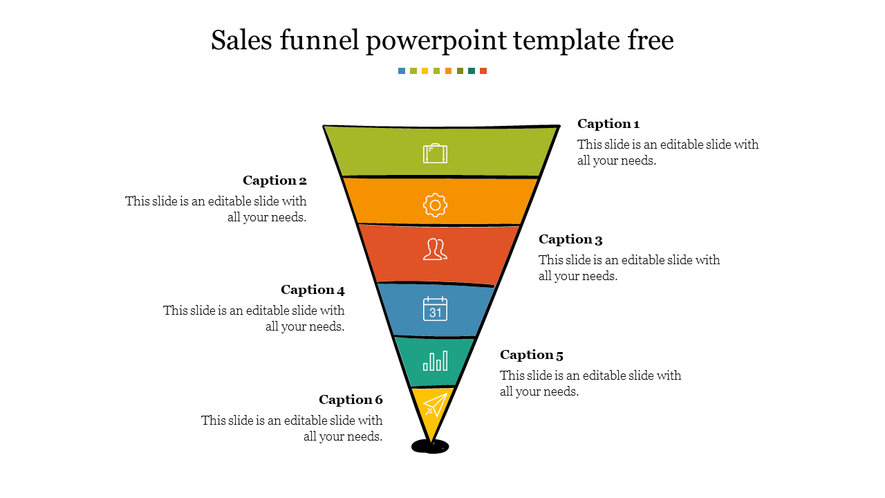 Creative Sales Funnel PowerPoint Template Free Download