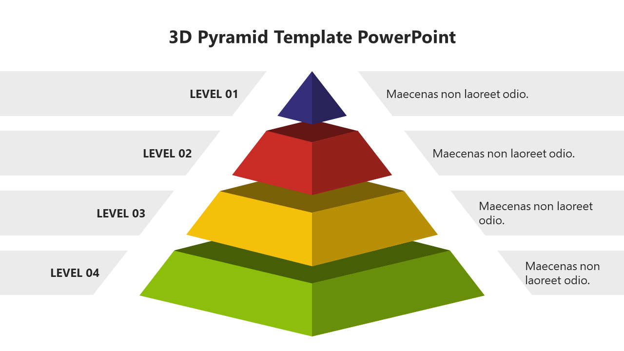 PowerPoint 3D Pyramid Template Free