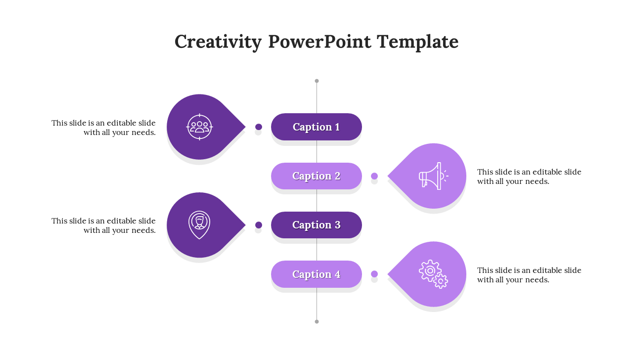 Free - Purple Color Infographic PPT Template And Google Slides