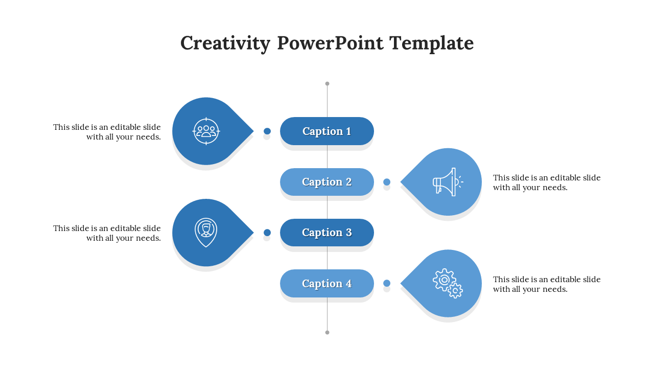 Free - Best Blue Color Creative PowerPoint And Google Slides