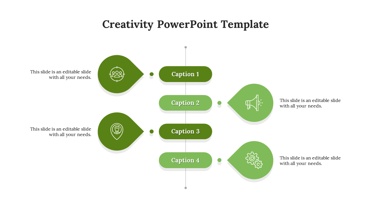 Free - Green Color Microsoft PowerPoint Template And Google slides