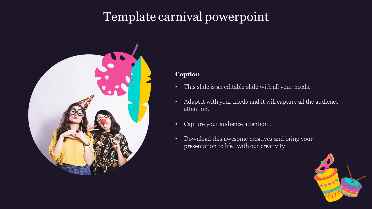 Creative Template Carnival PowerPoint Presentation