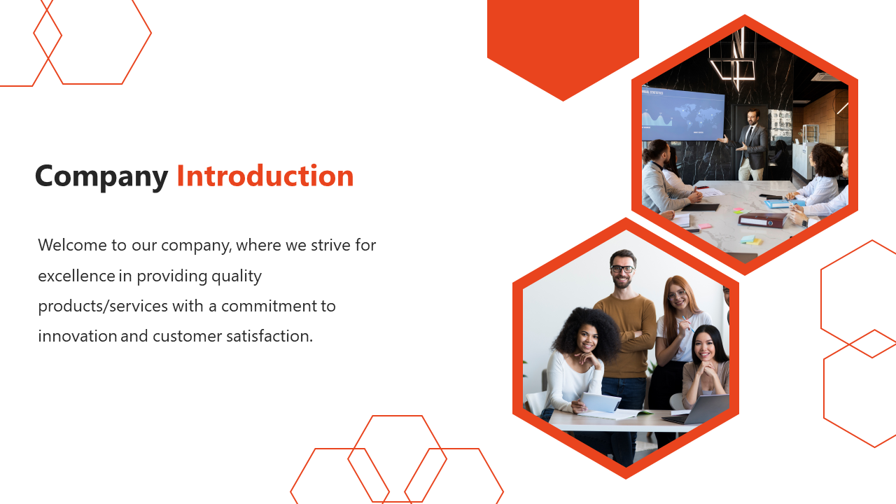 Free - Creative Orange And White PowerPoint And Google Slides