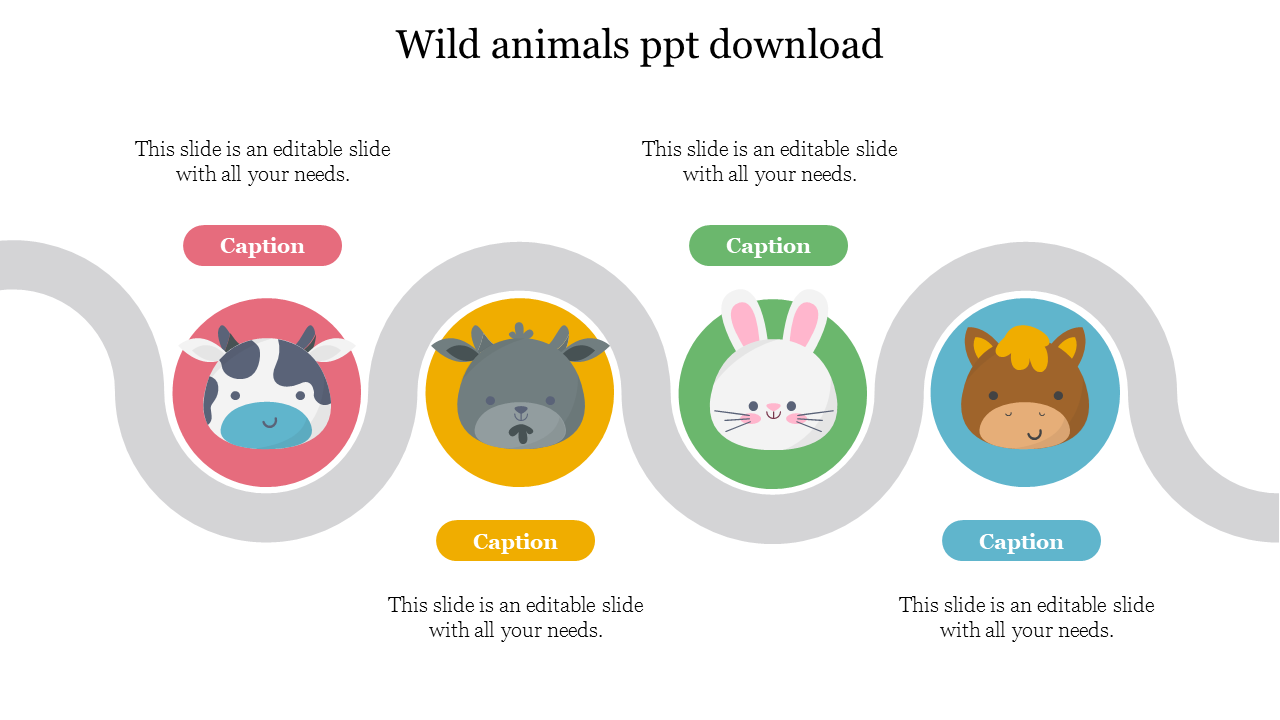 Animals and Birds PowerPoint Template - Pack Of 23 Slides