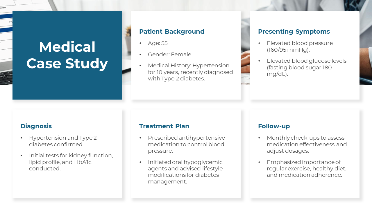 Attractive Medical Case Study PPT And Google Slides Template