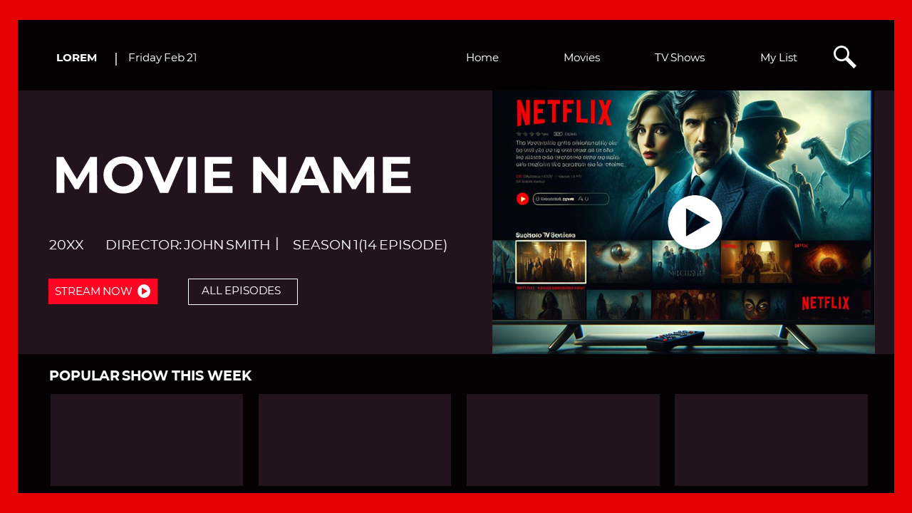Netflix PowerPoint Template