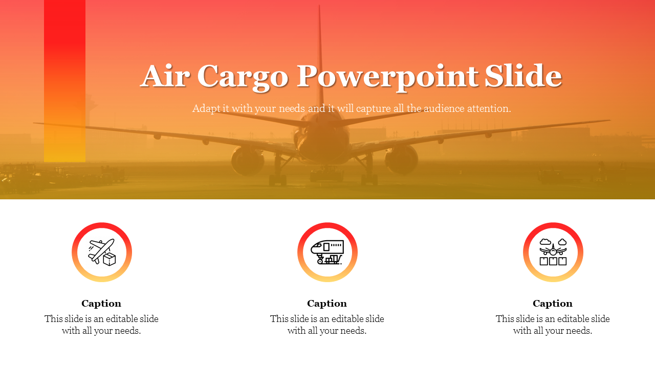 Creative Air Cargo Powerpoint Slide