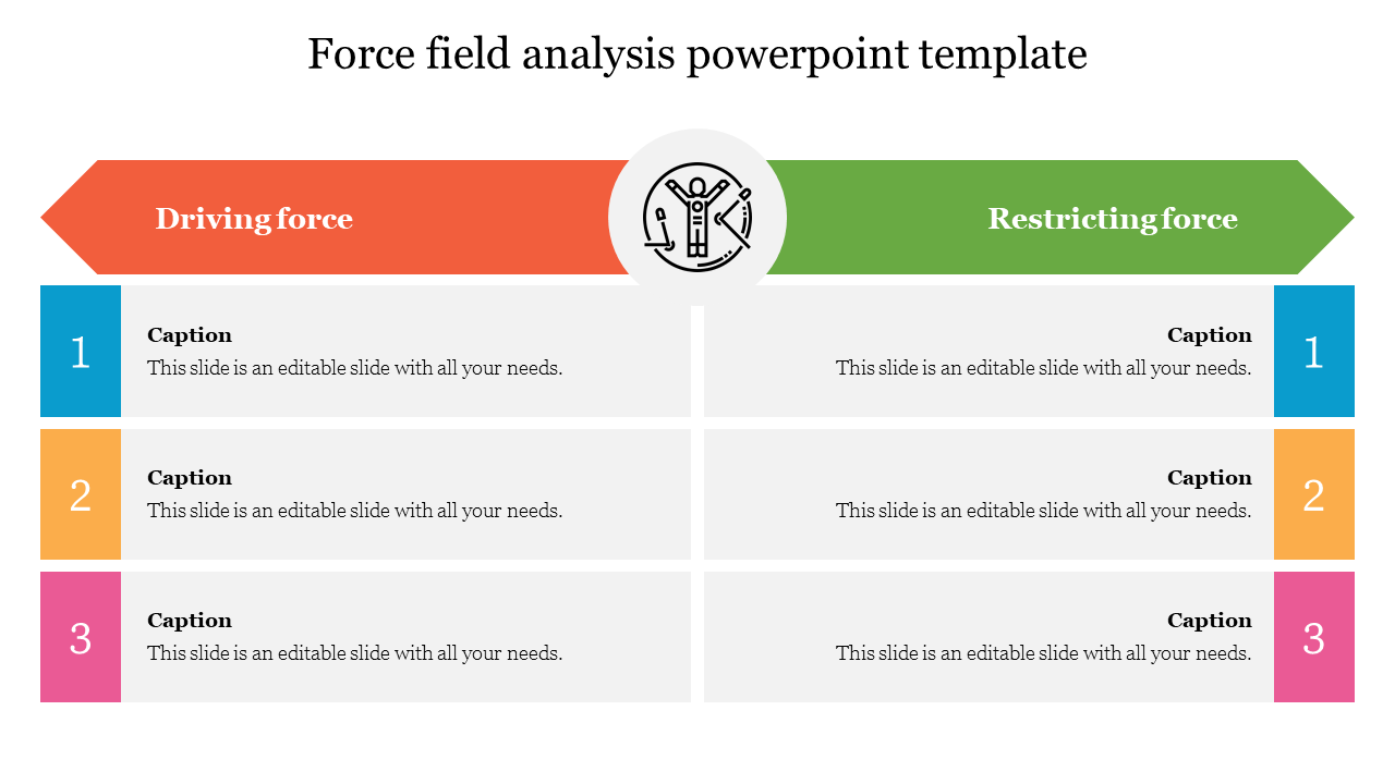 Force Field Analysis PowerPoint Template