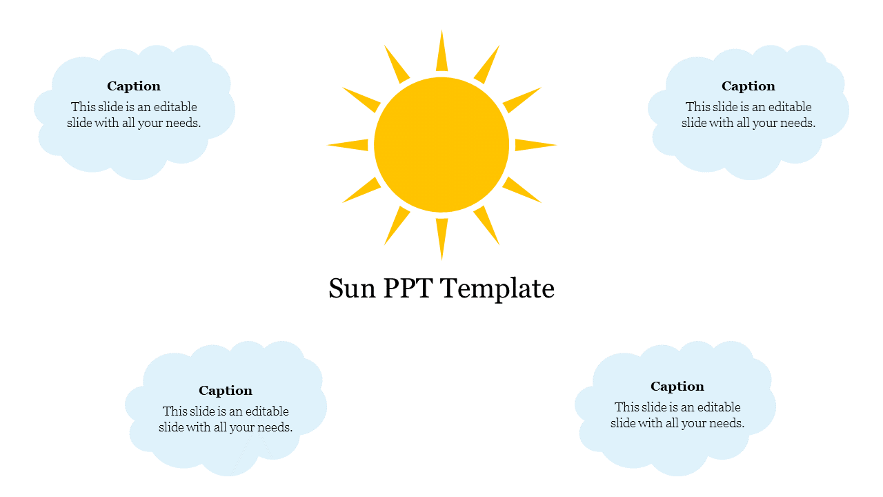 Creative Sun PPT Template Free Download