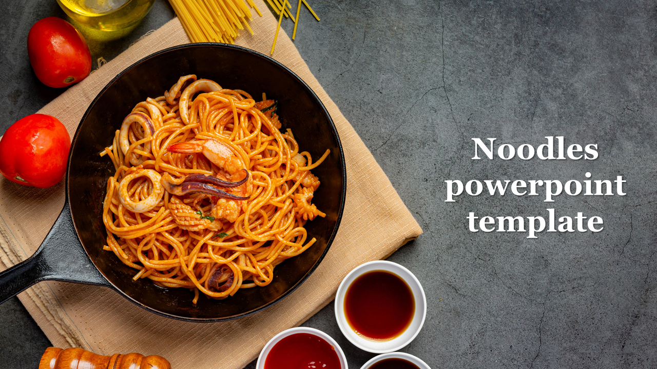 Free - Free Noodles Powerpoint Template Slide