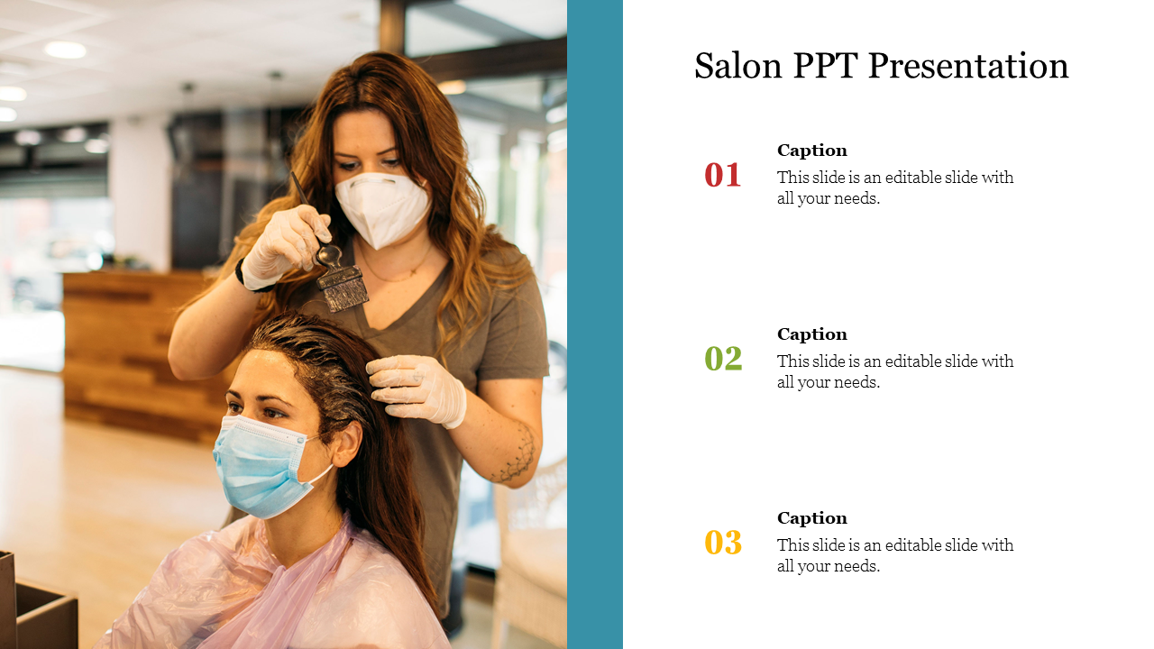 Professional Salon PPT Presentation Template - Fashion