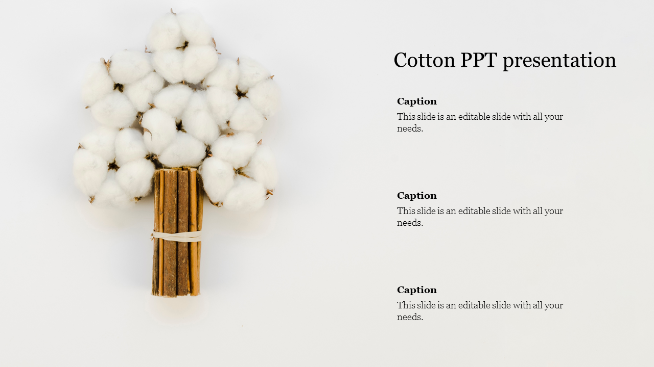 Cotton PPT Presentation Design