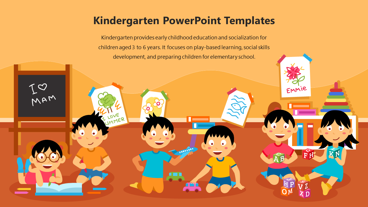 Astounding Kindergarten PPT And Google Slides Template