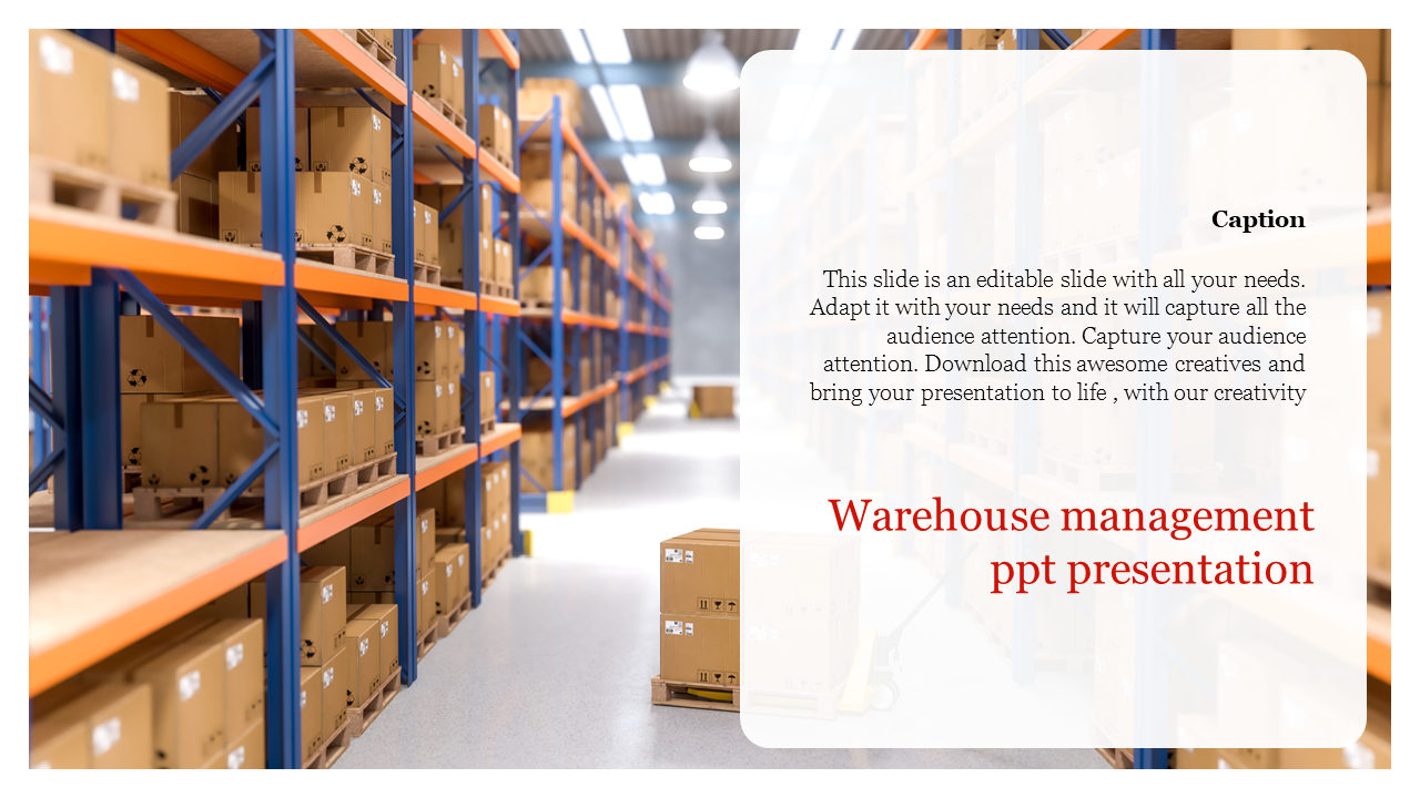 Simple Warehouse Management PPT Presentation Template