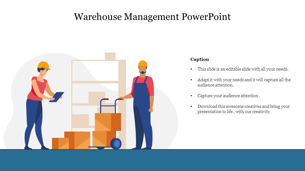 Editable Warehouse Management PowerPoint