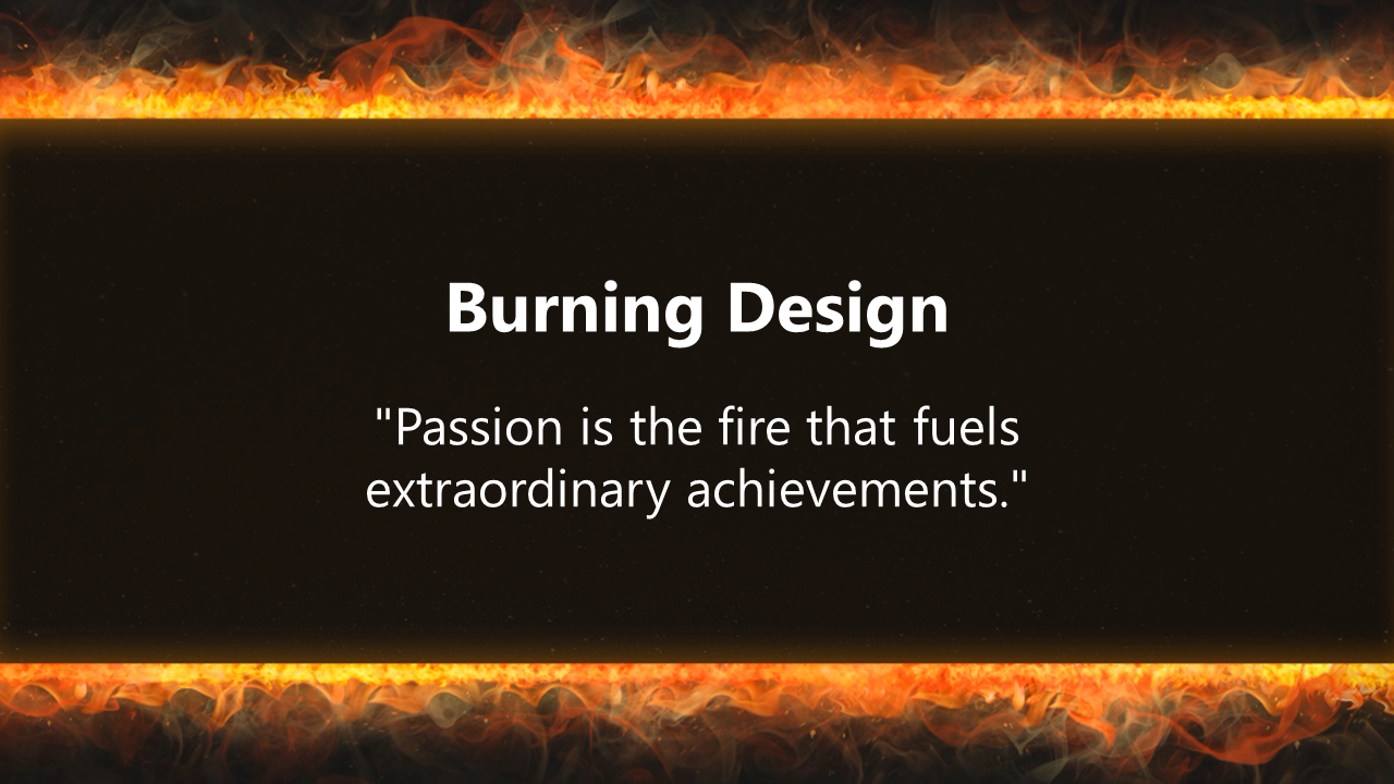 Innovative Burning Design PowerPoint And Google Slides