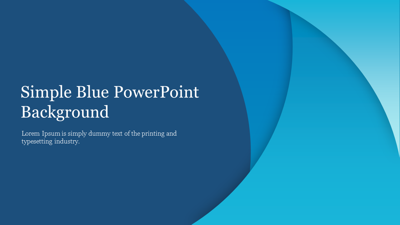 Free Blue Modern PowerPoint Template