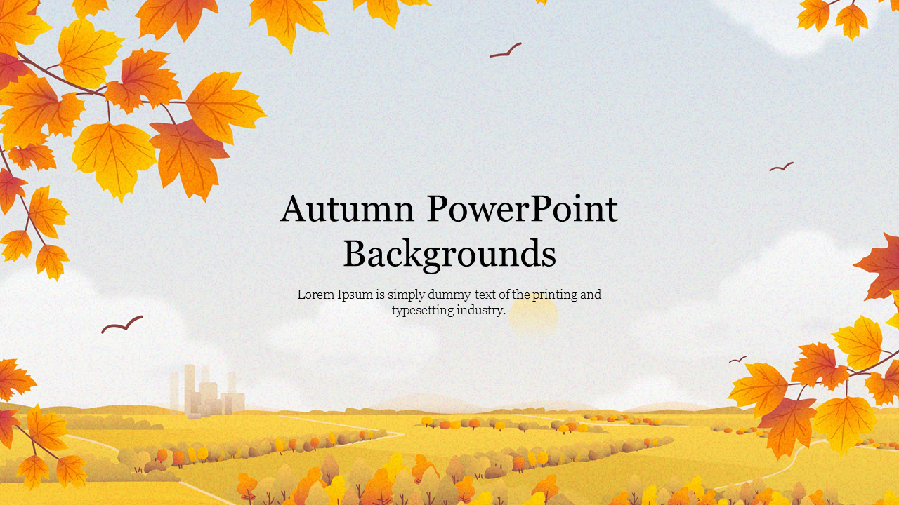 Autumn PowerPoint Backgrounds Free Presentation Slide For Free Fall Powerpoint Templates