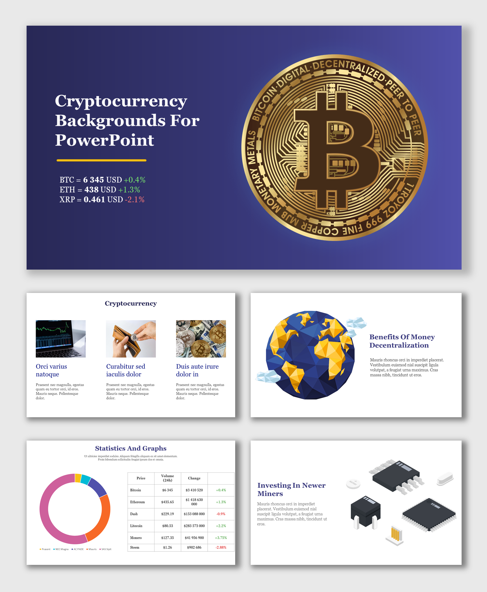 Discover Cryptocurrency PowerPoint And Google Slides