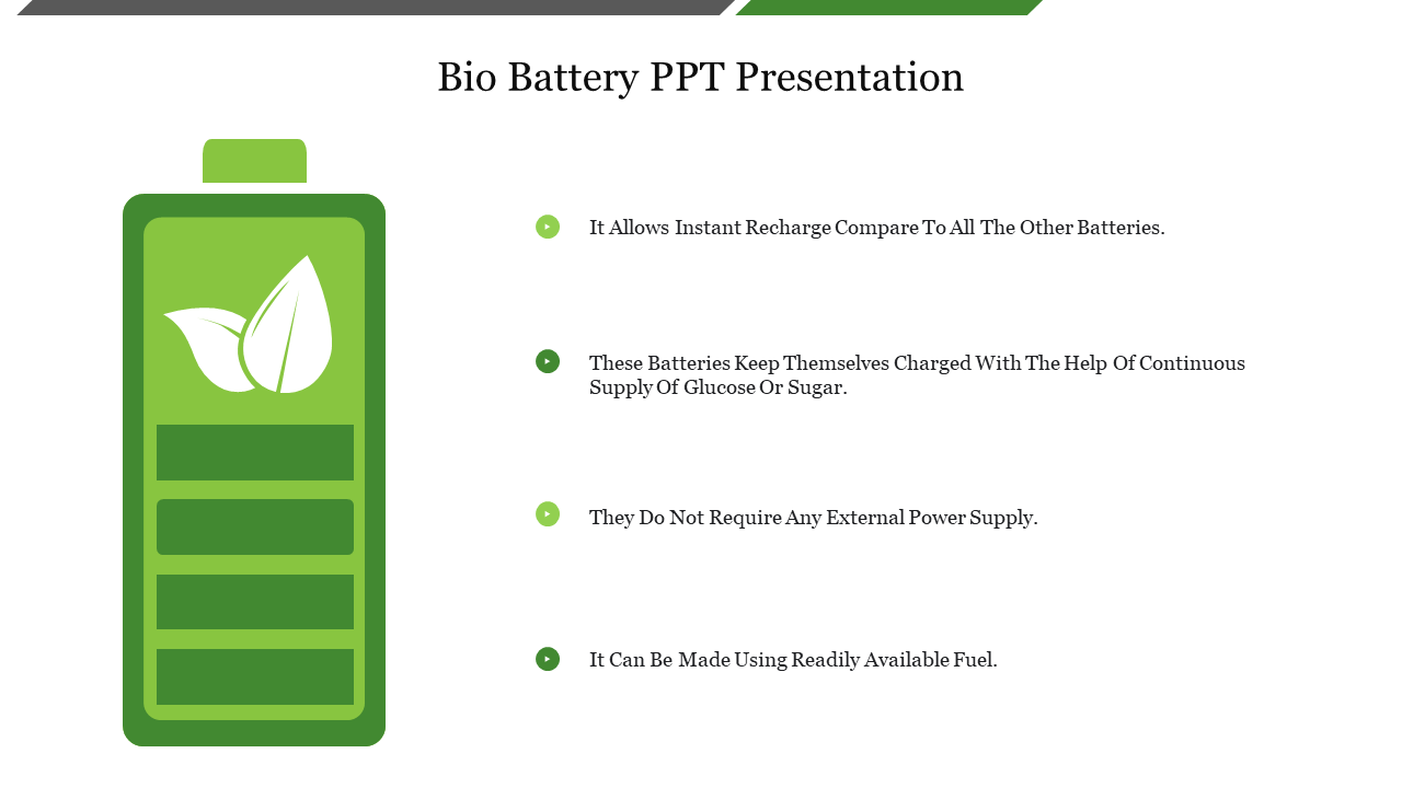 Bio Battery PPT Presentation