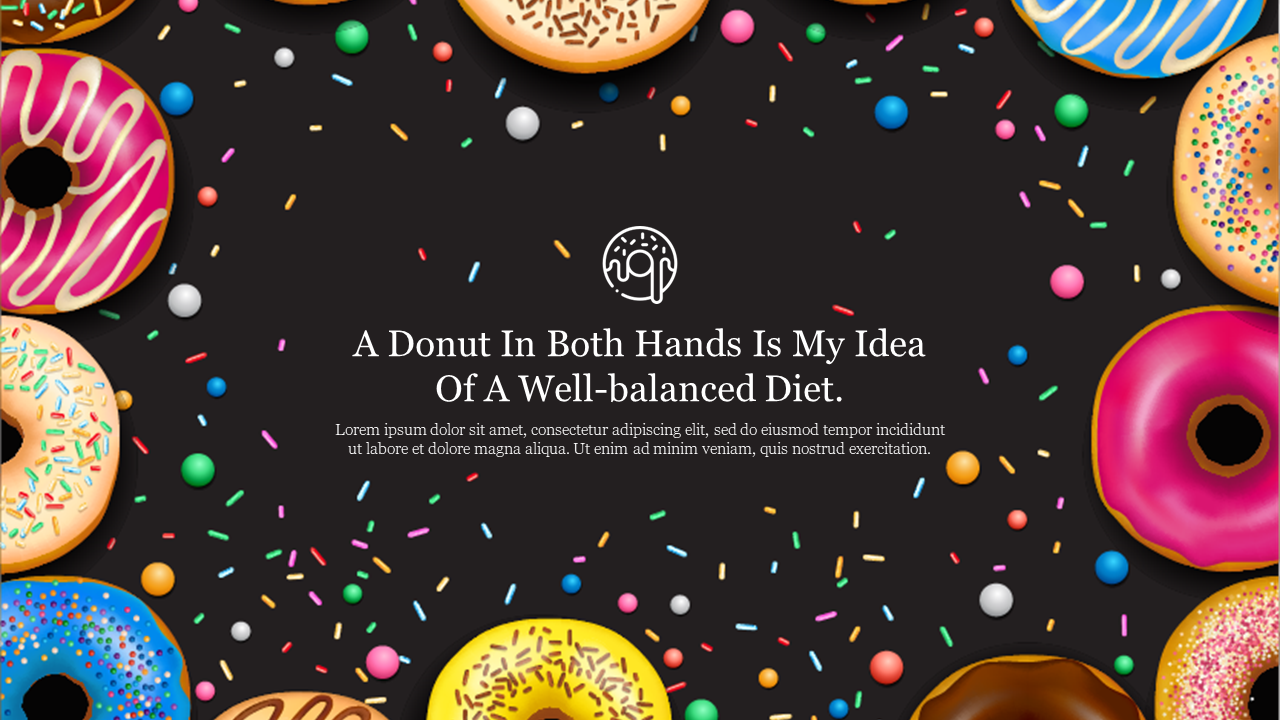 Free -  Free Donut PPT Template & Google Slides Presentation 
