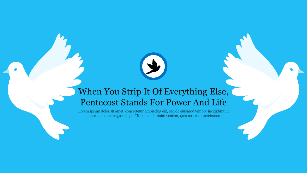 Best Pentecost PowerPoint Presentation Template Slide