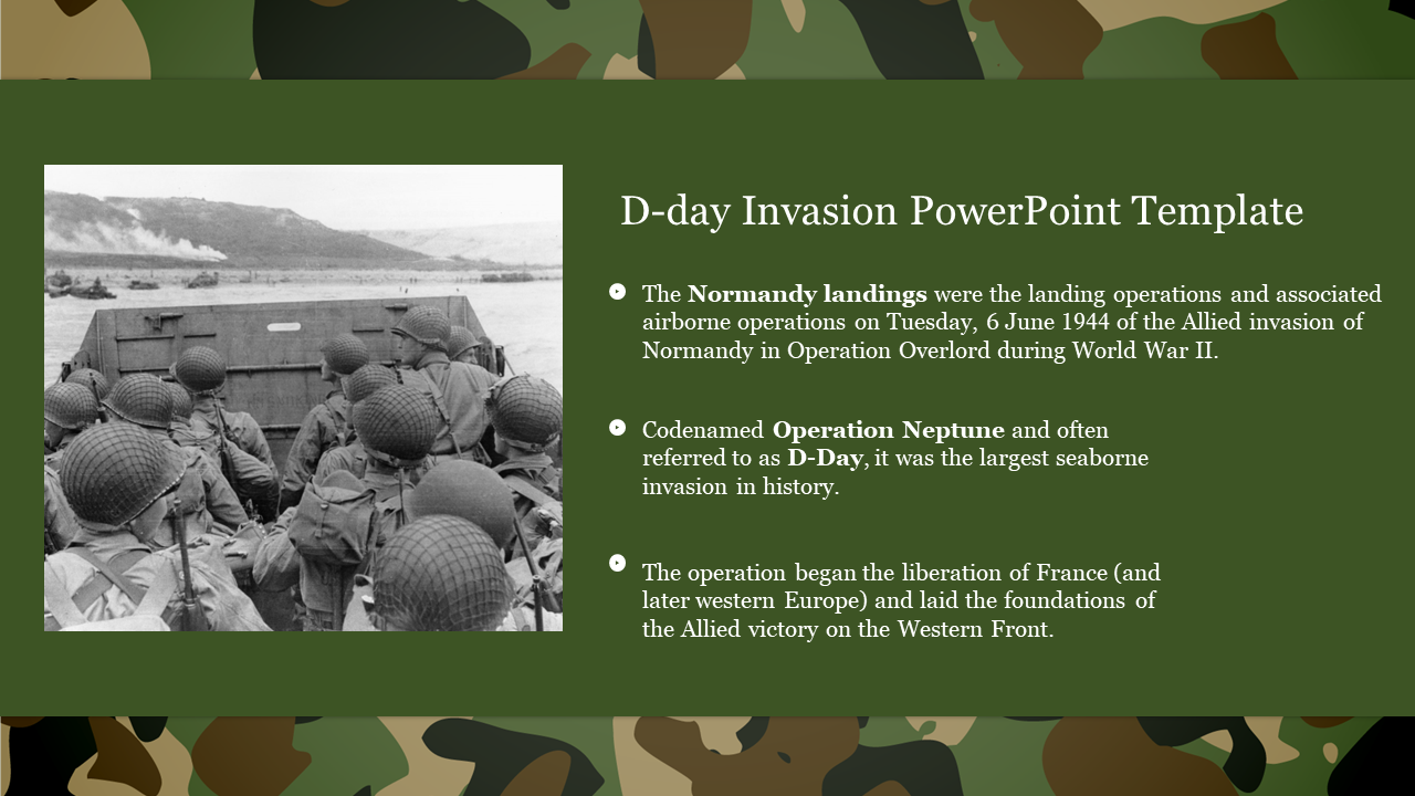 D-Day Invasion PowerPoint Template