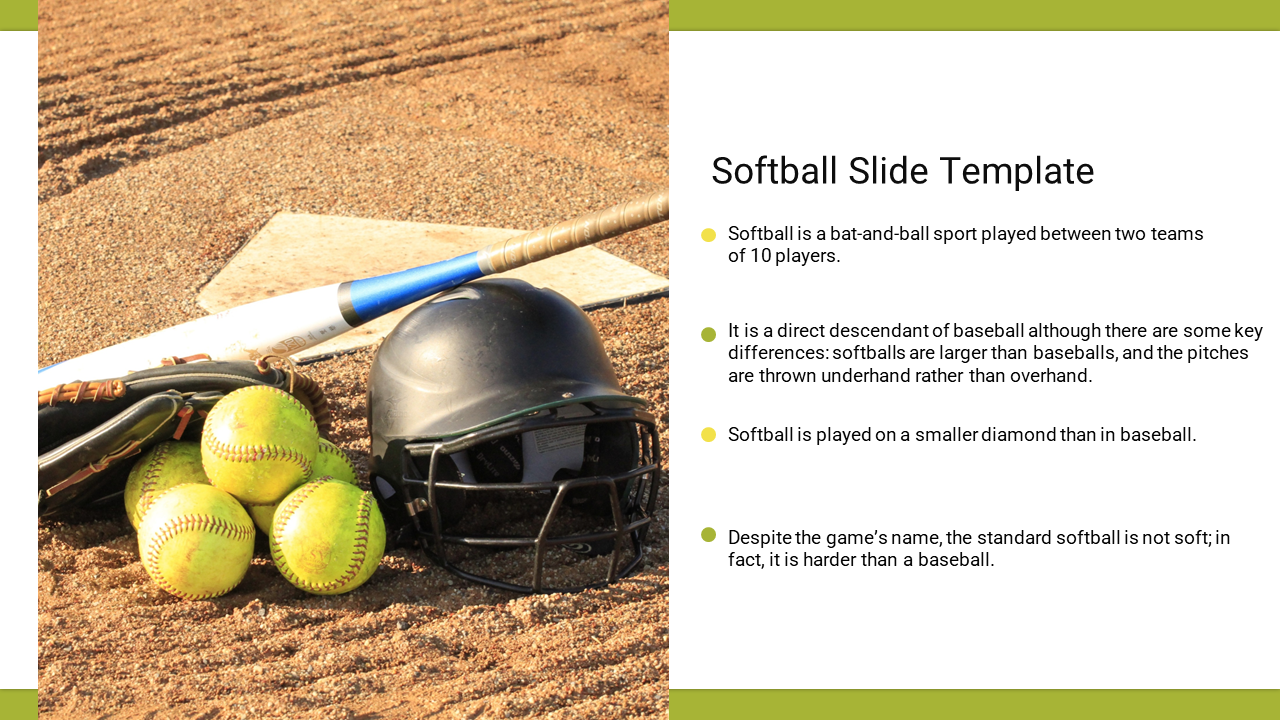 Softball Google Slide Template